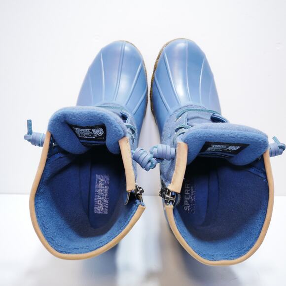 NEW SPERRY SALTWATER WOOL DUCK BOOT STS88123 BLUE WOMENS SIZE - 7.5 - Picture 5 of 7